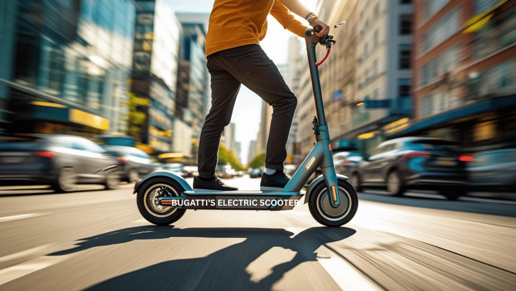 "Bugatti’s Electric Scooter: Supercar Style Meets Urban Mobility"